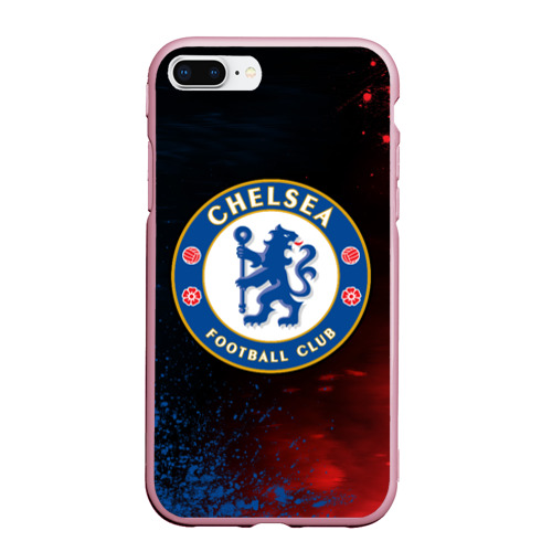 Чехол для iPhone 7Plus/8 Plus матовый Chelsea f.c. Челси, цвет розовый