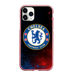 Чехол для iPhone 11 Pro Max матовый Chelsea f.c. Челси