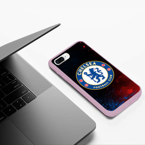 Чехол для iPhone 7Plus/8 Plus матовый Chelsea f.c. Челси, цвет розовый - фото 5