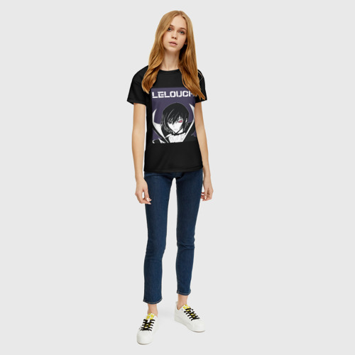 Женская футболка 3D с принтом Лелуш, вид сбоку #3