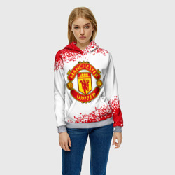 Женская толстовка 3D Manchester united - фото 2