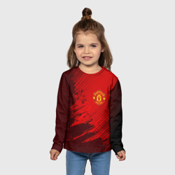 Детский лонгслив 3D Manchester united - фото 2