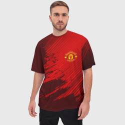 Мужская футболка oversize 3D Manchester united - фото 2