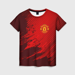 Женская футболка 3D Manchester united