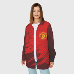 Женская рубашка oversize 3D Manchester united - фото 2