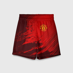 Детские спортивные шорты 3D Manchester united