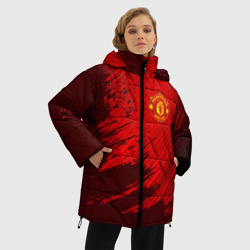 Женская зимняя куртка Oversize Manchester united - фото 2