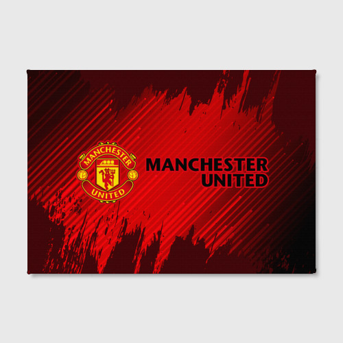 Холст прямоугольный Manchester united, цвет 3D печать - фото 2