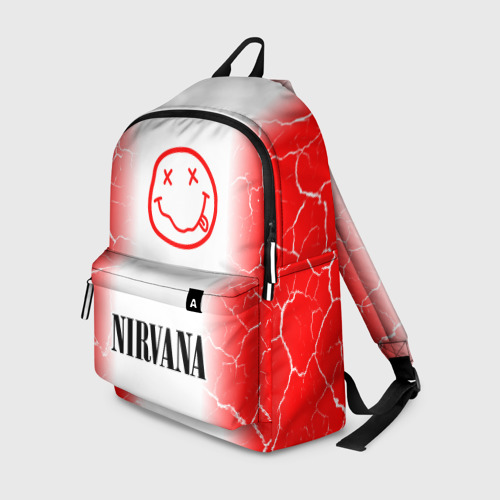 Рюкзак 3D с принтом NIRVANA / НИРВАНА, вид спереди #2