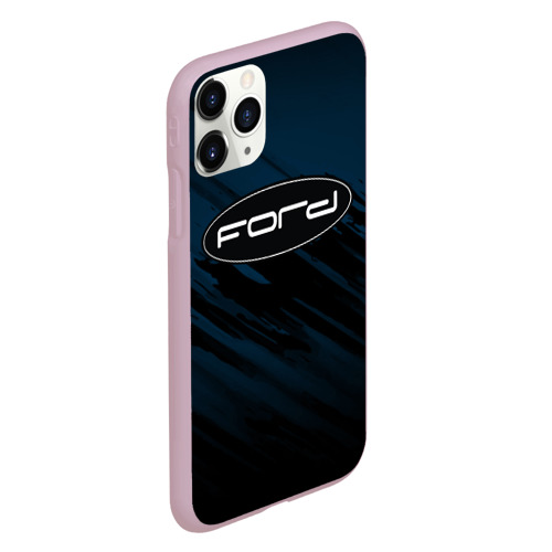 Чехол для iPhone 11 Pro матовый FORD, цвет розовый - фото 3