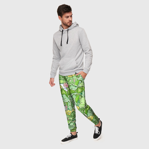Мужские брюки 3D Стая травяных, цвет 3D печать - фото 3