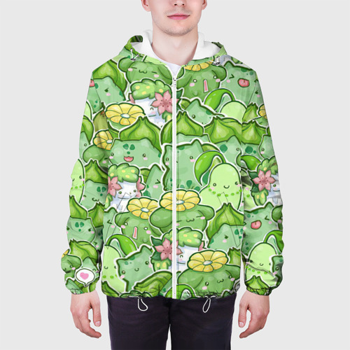 Мужская куртка 3D Стая травяных, цвет 3D печать - фото 4