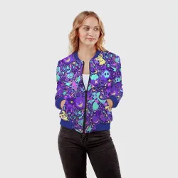 Женский бомбер 3D Сумеречные монстрики - фото 2