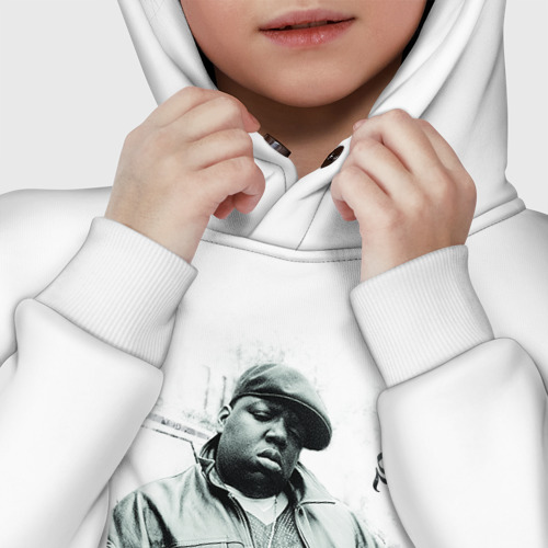 Детское худи Oversize хлопок The Notorious B.I.G, цвет белый - фото 7