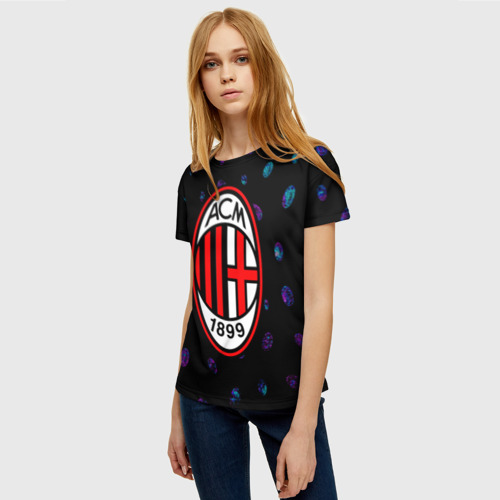 Женская футболка 3D AC MILAN / МИЛАН - фото 3