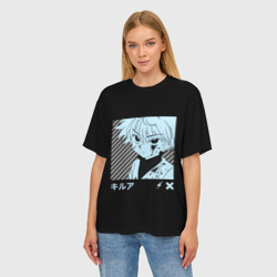 Женская футболка oversize 3D Killua - фото 2