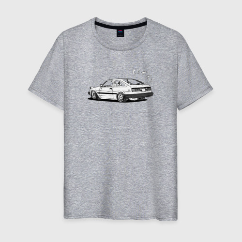 Мужская футболка хлопок Toyota AE86, цвет меланж