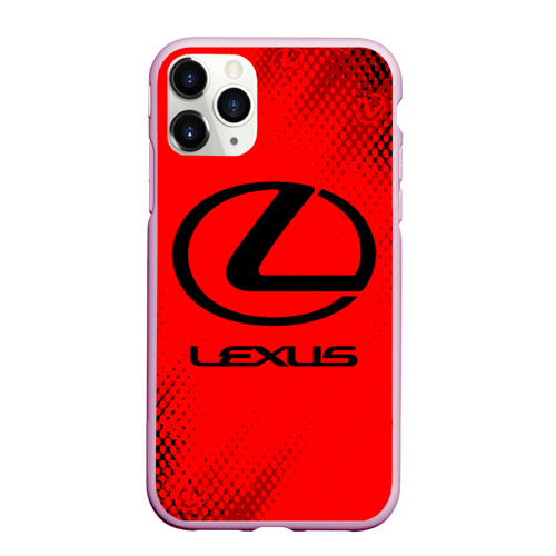 Чехол для iPhone 11 Pro матовый Lexus Лексус, цвет розовый