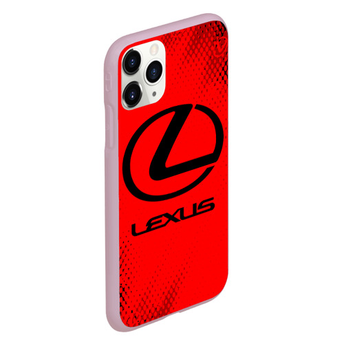 Чехол для iPhone 11 Pro матовый Lexus Лексус, цвет розовый - фото 3