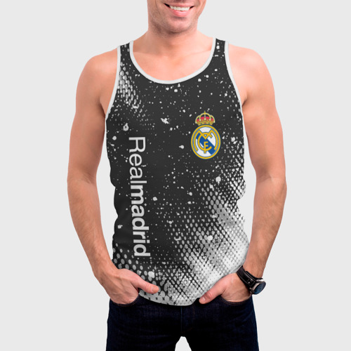 Мужская майка 3D REAL MADRID / РЕАЛ МАДРИД, цвет 3D печать - фото 3