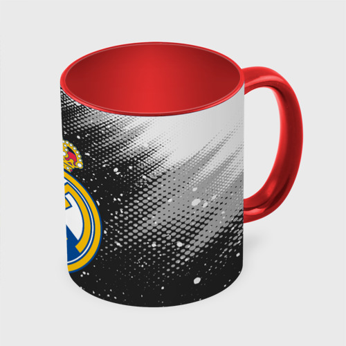 Кружка с полной запечаткой Real Madrid Реал Мадрид, цвет белый + красный - фото 3