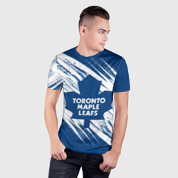 Мужская футболка 3D Slim Toronto Maple Leafs Торонто Мейпл Лифс - фото 2