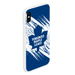 Чехол для iPhone XS Max матовый Toronto Maple Leafs Торонто Мейпл Лифс - фото 2