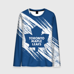 Мужской лонгслив 3D Toronto Maple Leafs Торонто Мейпл Лифс