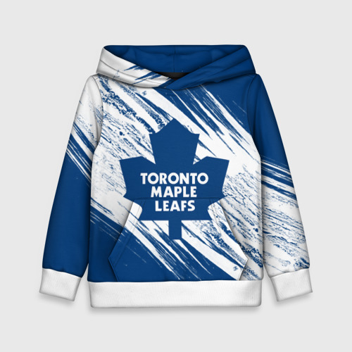 Детская толстовка с принтом Toronto Maple Leafs Торонто Мейпл Лифс, вид спереди №1