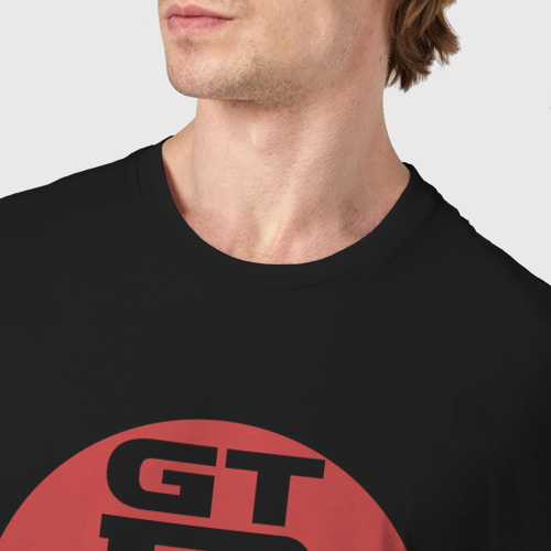 Мужская футболка хлопок Nissan GT-R 34, цвет черный - фото 6