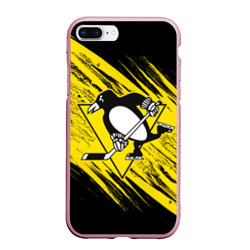 Чехол для iPhone 7Plus/8 Plus матовый Pittsburgh Penguins Sport