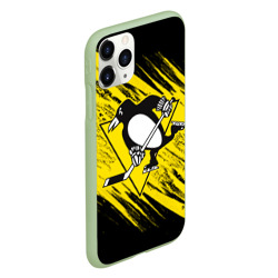 Чехол для iPhone 11 Pro матовый Pittsburgh Penguins Sport - фото 2