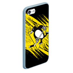 Чехол для iPhone 5/5S матовый Pittsburgh Penguins Sport - фото 2