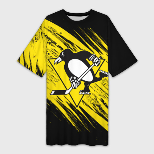 Платье-футболка 3D Pittsburgh Penguins Sport, цвет 3D печать