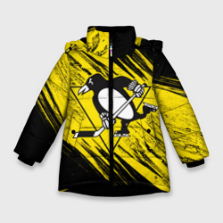 Зимняя куртка для девочек 3D Pittsburgh Penguins Sport