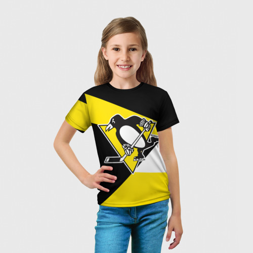 Детская футболка 3D Pittsburgh Penguins Exclusive, цвет 3D печать - фото 5