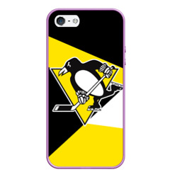 Чехол для iPhone 5/5S матовый Pittsburgh Penguins Exclusive