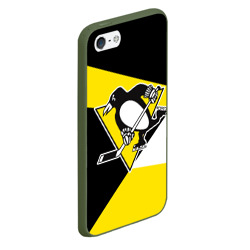Чехол для iPhone 5/5S матовый Pittsburgh Penguins Exclusive - фото 2