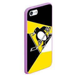 Чехол для iPhone 5/5S матовый Pittsburgh Penguins Exclusive - фото 2