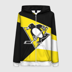 Женская толстовка 3D на молнии Pittsburgh Penguins Exclusive