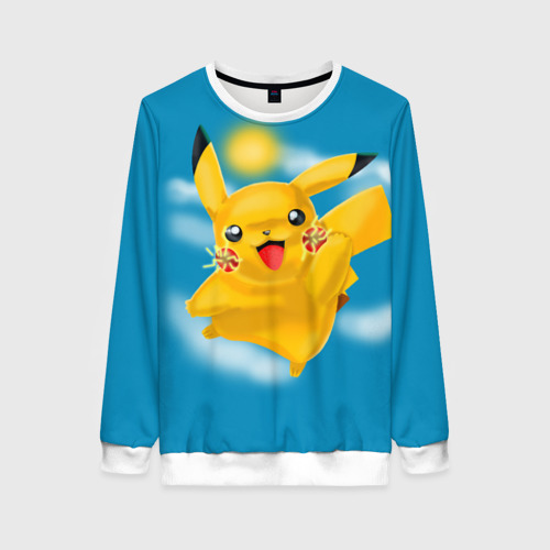 Женский свитшот 3D Pikachu Pika Pika, цвет 3D печать