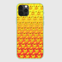 Чехол для iPhone 12 Pro Pikachu паттерн