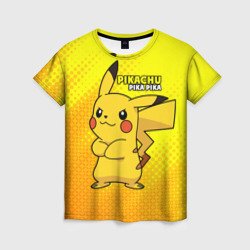 Женская футболка 3D Pikachu Pika Pika