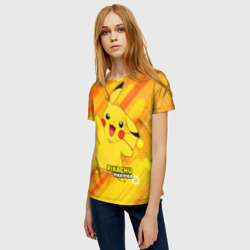 Женская футболка 3D Pikachu Pika Pika - фото 2