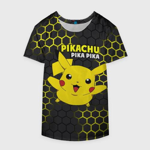 Накидка на куртку 3D Pikachu Pika Pika, цвет 3D печать - фото 4