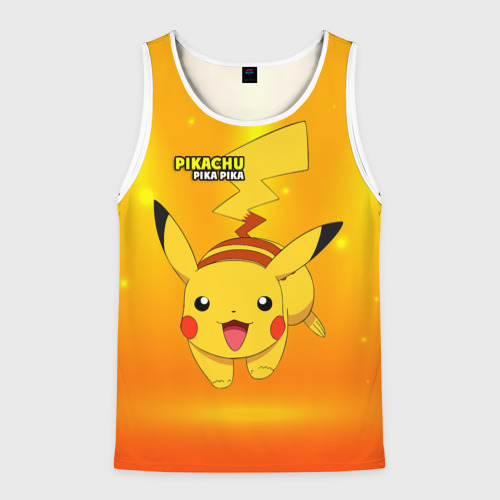 Мужская майка 3D Pikachu Pika Pika, цвет 3D печать