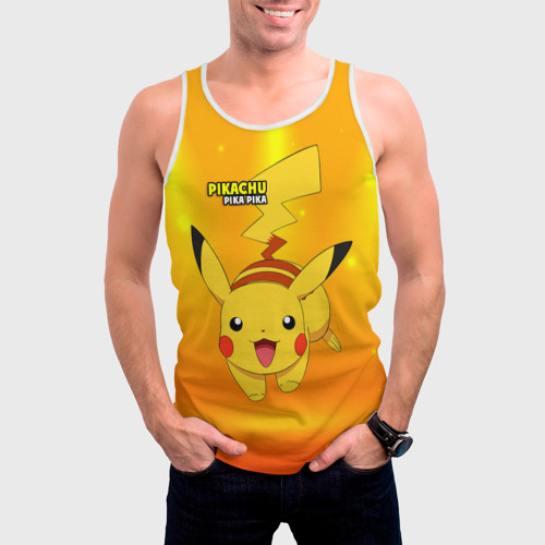 Мужская майка 3D Pikachu Pika Pika - фото 3