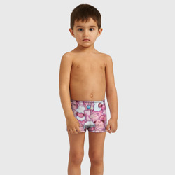 Детские купальные плавки 3D Розовое собрание покемонов  паттерн  - фото 2