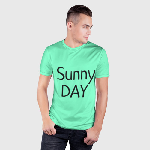 Мужская футболка 3D Slim футболка Sunny DAY - фото 3