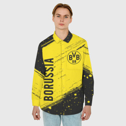 Мужская рубашка oversize 3D Borussia Боруссия - фото 2